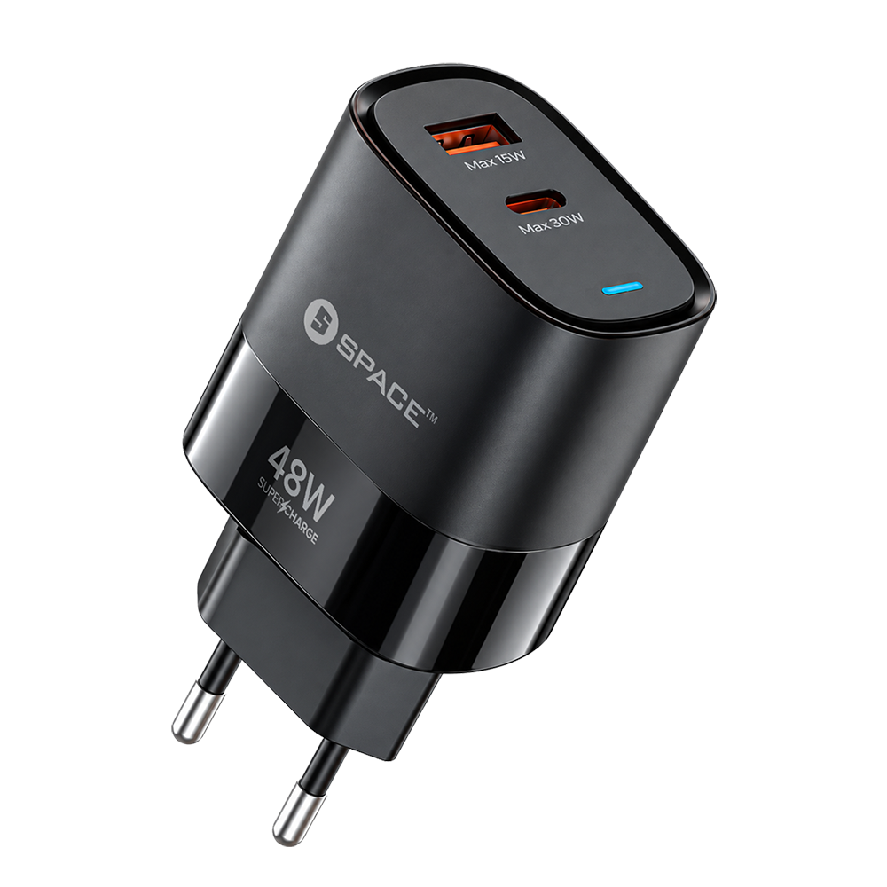 48W PD SuperCharge Wall Charger (Black Series) WC-80