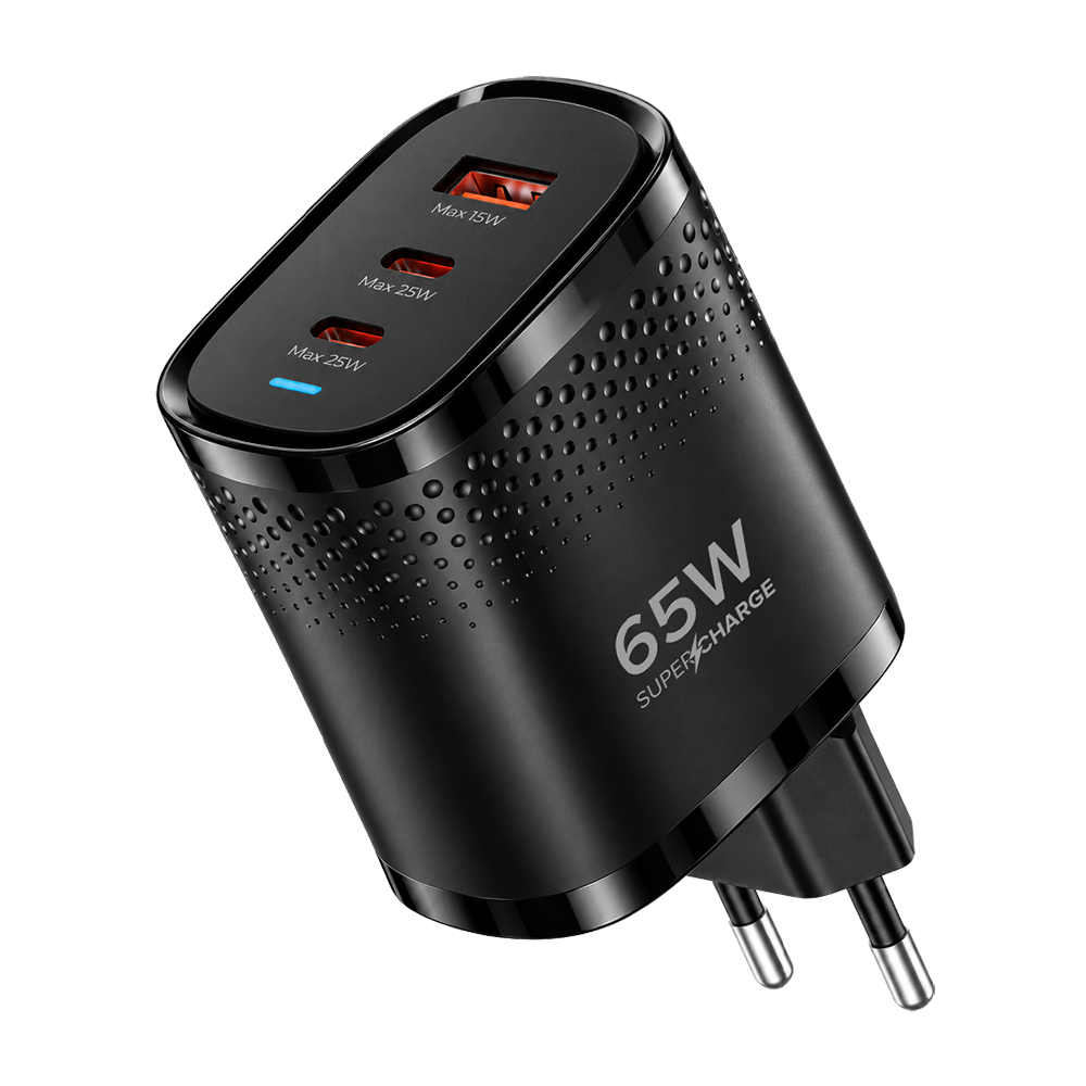 65W PD SuperCharge Wall Charger (Black Series)
