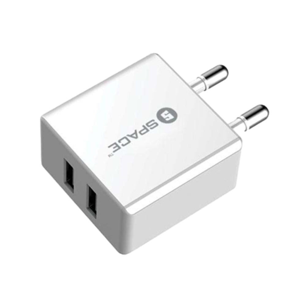 Dual Port USB 2.4A Wall Charger (w Micro USB Cable)