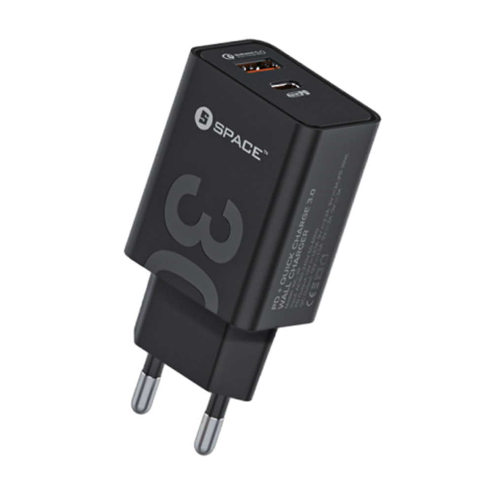 30W PD + Quick Charge 3.0 Wall Charger